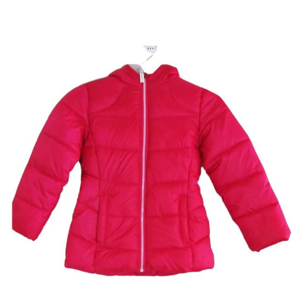 WONDER NATION PINK ZIP UP PUFFER JACKET